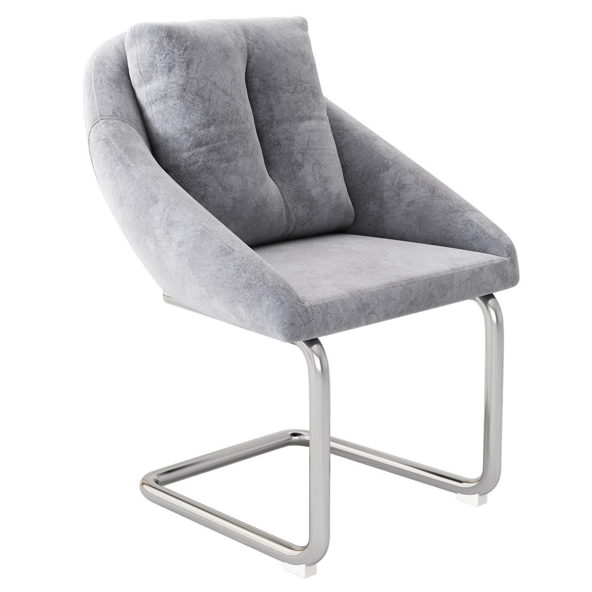 SCHWINGSTUHL DE-35649 2er-Set mit Samtpolsterung Grau - Grau, Metall (59/82/65cm) - ComfortXL