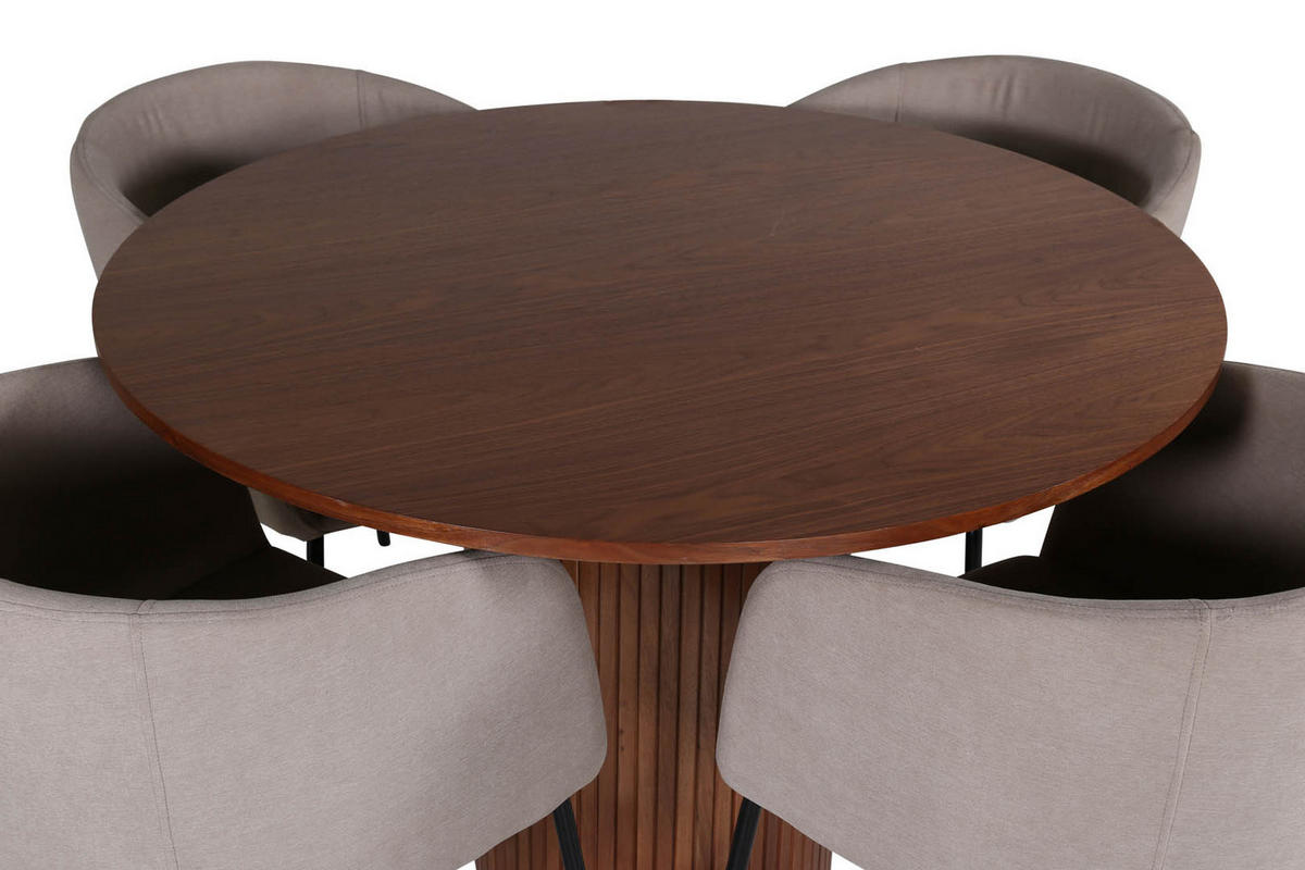 TISCHGRUPPE Braun - Braun, Holzwerkstoff (110/74/110cm) - ebuy24