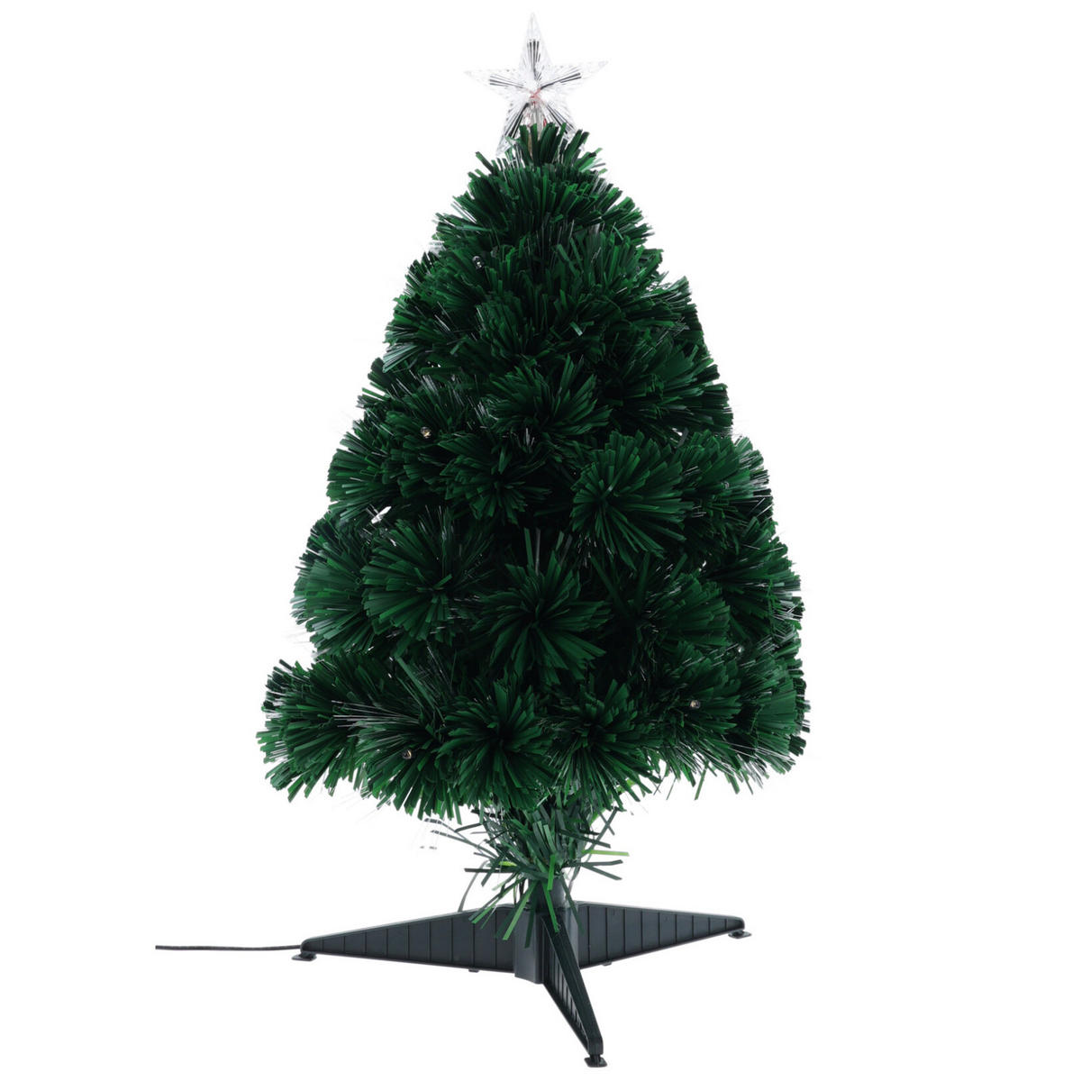 WEIHNACHTSBAUM Lichtfaser 60 cm - Grün, Kunststoff (28/60cm) - Home Styling Collection