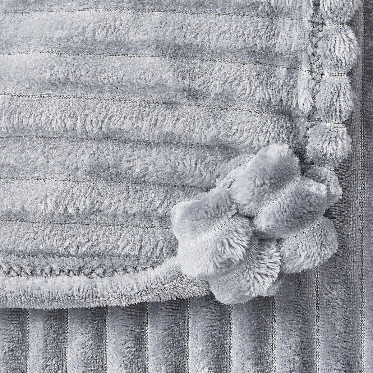 DECKE Grau Kaweri 150/200 cm - Grau, Textil (150/200cm) - Beliani