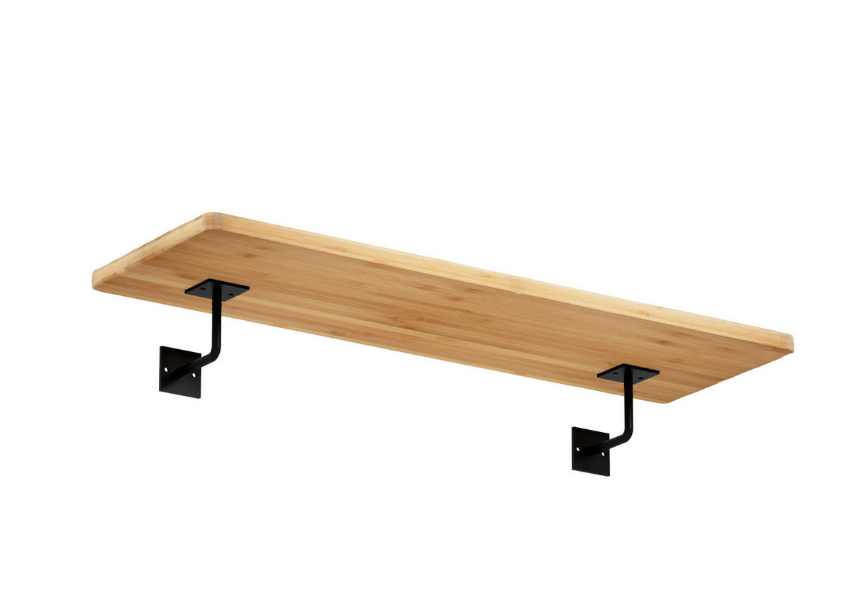 REGALTRÄGER als 2er Set Oli, Stahl in verschiedenen Trendfarben - Schwarz, Metall (10/5/10cm) - Alberts
