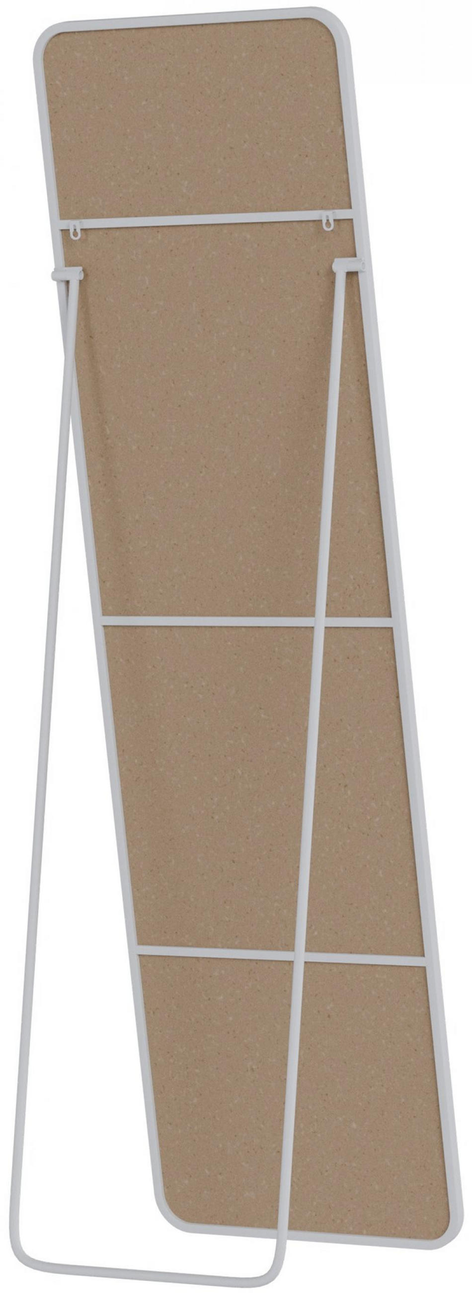 STANDSPIEGEL eckig 40/3/140 cm Glas Weiß Matt - Weiß, Glas (40/140/3cm) - CLP