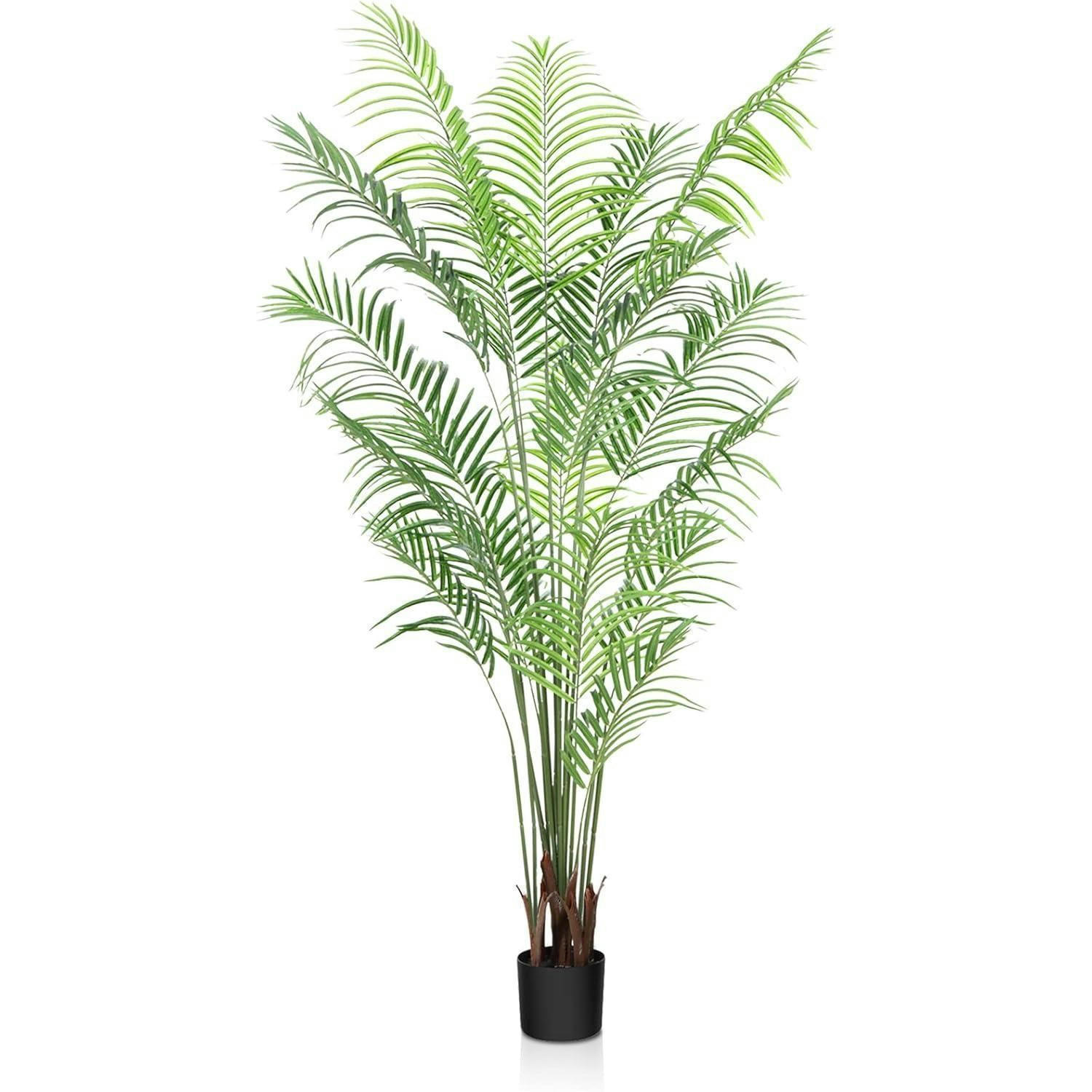 KUNSTPFLANZE Palme 190 cm mit Topf - Grün, Kunststoff (132cm)