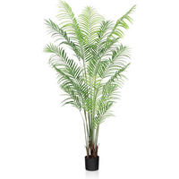 KUNSTPFLANZE Palme 190 cm mit Topf - Grün, Kunststoff (132cm)