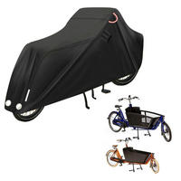 LASTENFAHRRAD Abdeckung Wasserdicht 420D Oxford 285 x 65 x 115 cm - Schwarz, Textil (115/65/285cm)