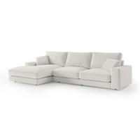 ECKSOFA Harvesty Weiß - Weiß, Textil (332/92/169cm) - Pillovely