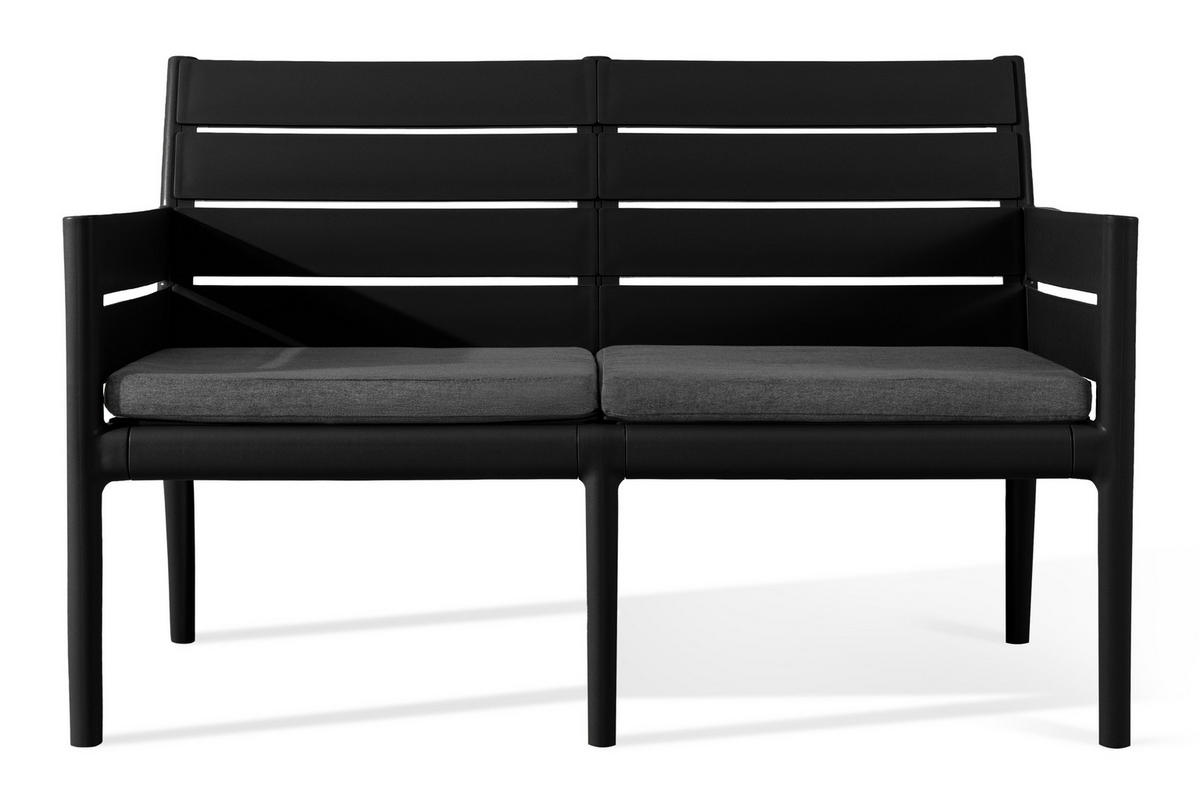 GARTENMÖBEL-SET MITTU 5-tlg, Anthrazit/Grau - Anthrazit/Grau, Kunststoff - KONSIMO®