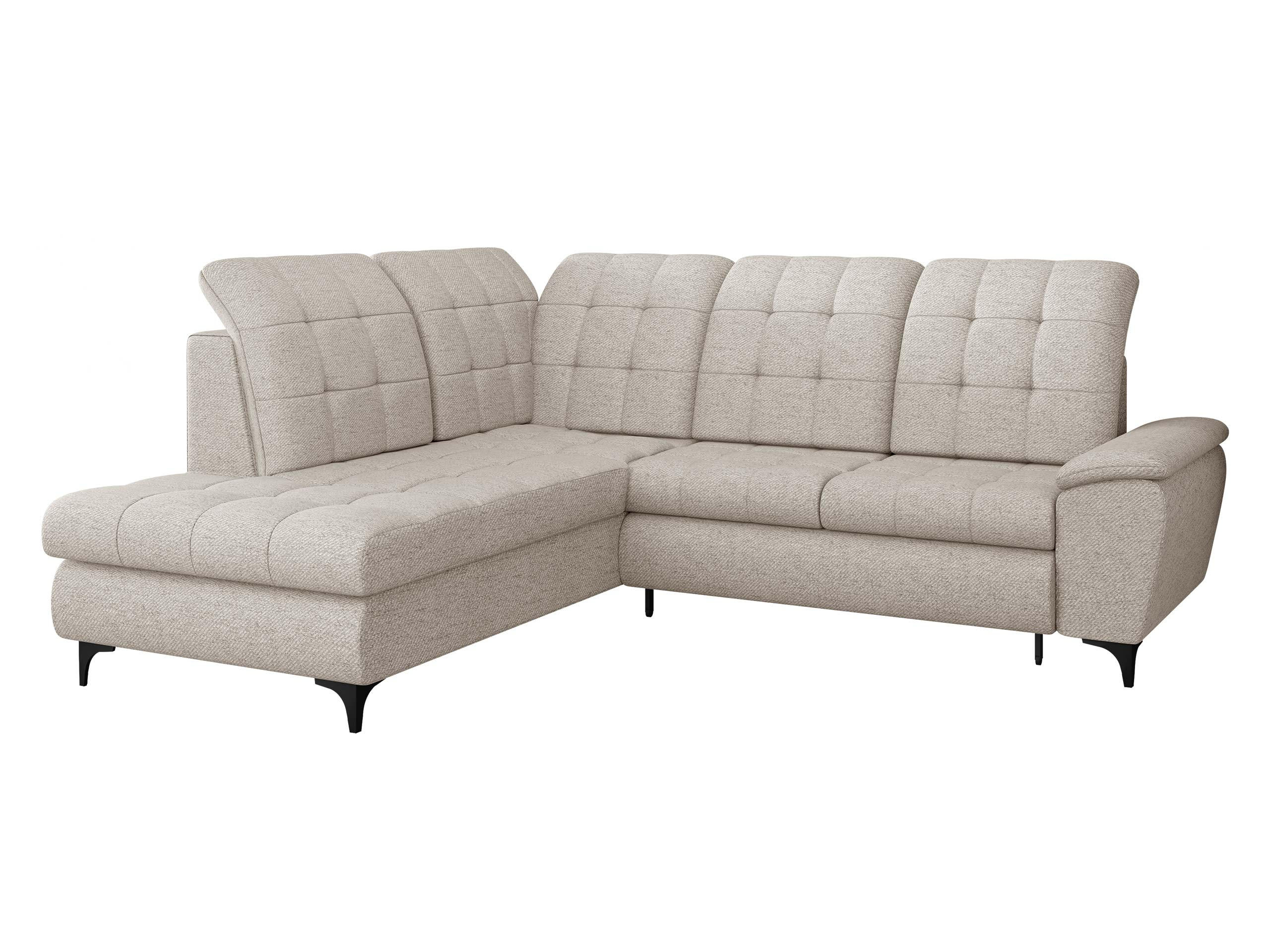 ECKSOFA Forest, Seite: Links - Creme/Schwarz, Holz/Textil (271/212cm) - MIRJAN24