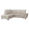 ECKSOFA Forest, Seite: Links - Creme/Schwarz, Holz/Textil (271/212cm) - MIRJAN24