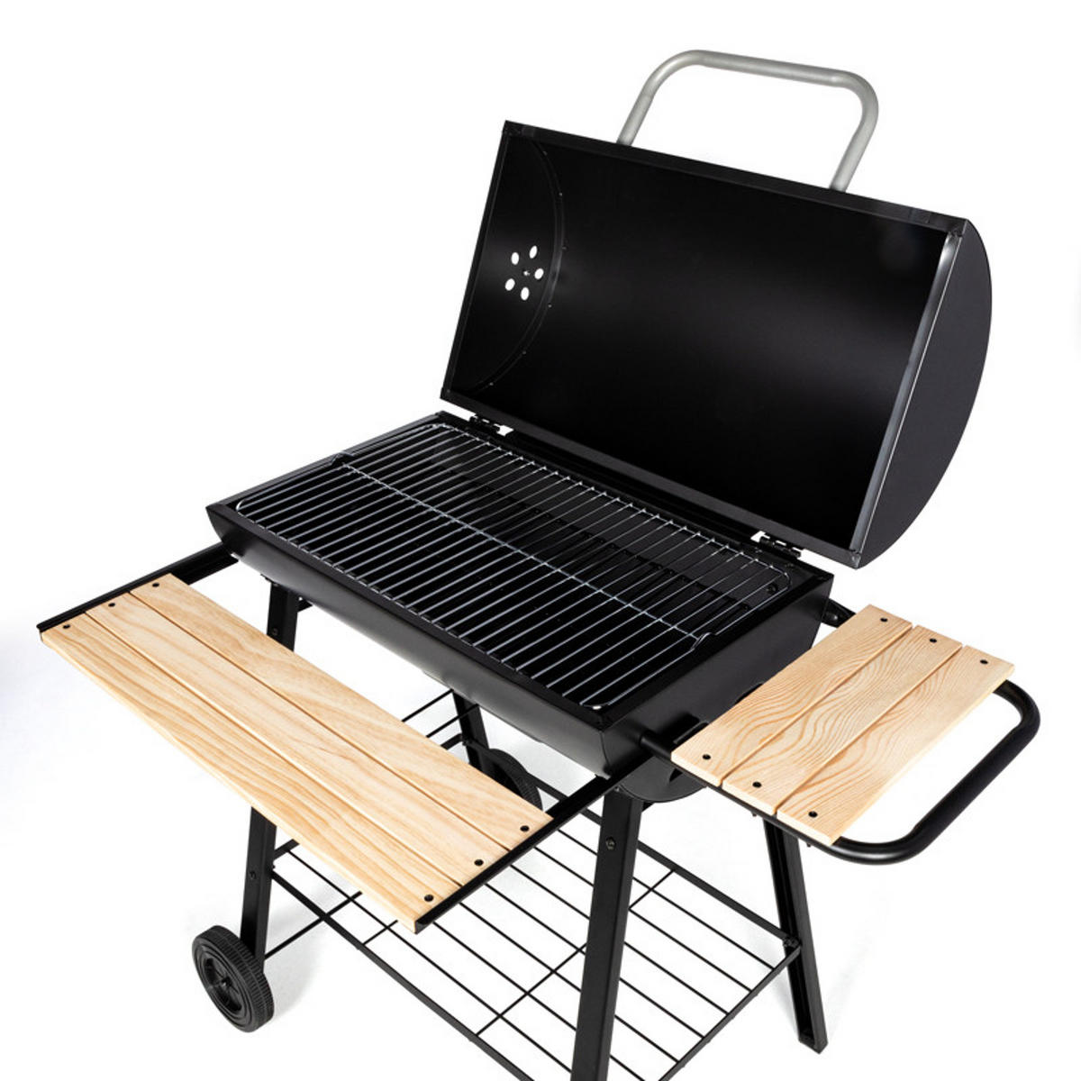 KOHLEGRILL Schwarz - Schwarz, Metall (70/91.5/92cm)