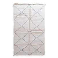 BERBERTEPPICH aus Marokko aus reiner Wolle 250x 350 cm - Weiß, Naturmaterialien (250/350cm) - AFK Living