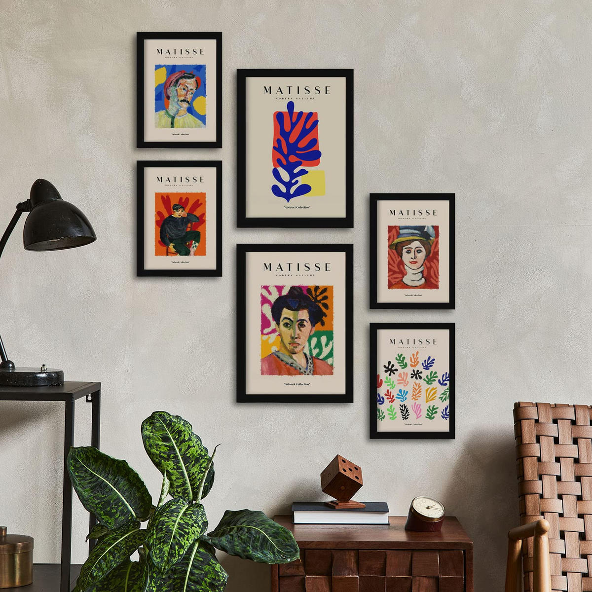 POSTER Set Mit 6 Henri Matisse Bilder Drucke Des Fauvismus A3 & A4 Rahmenlos - Klar, Papier (29/3cm) - Nacnic