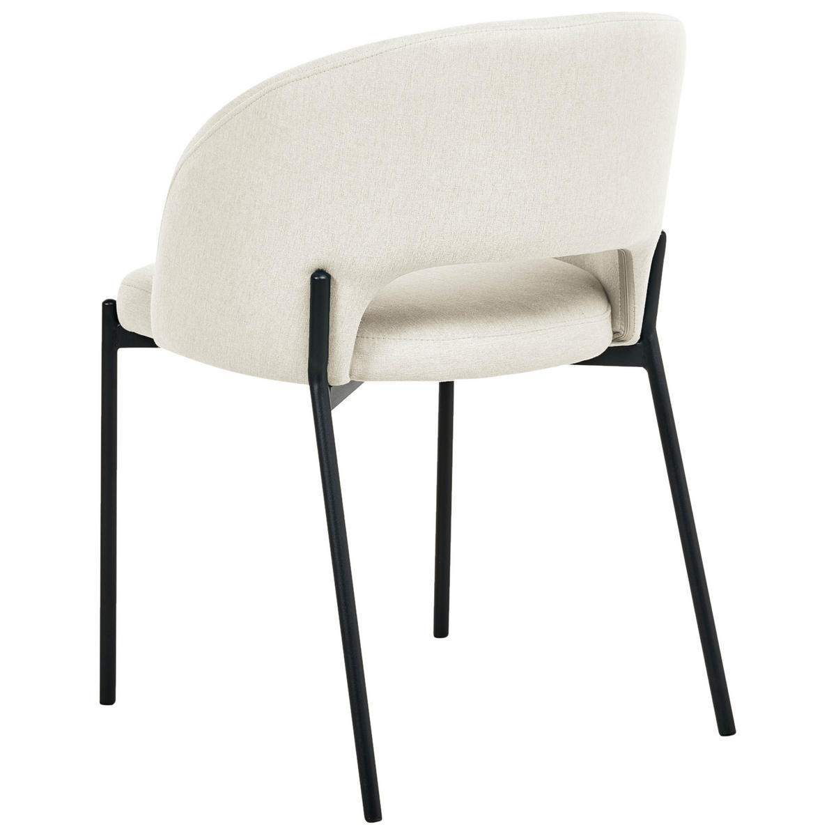 JÍDELNÍ ŽIDLE sada 2 ks Látka Světle béžová Penny - béžová, textil (46/76/50cm) - Beliani