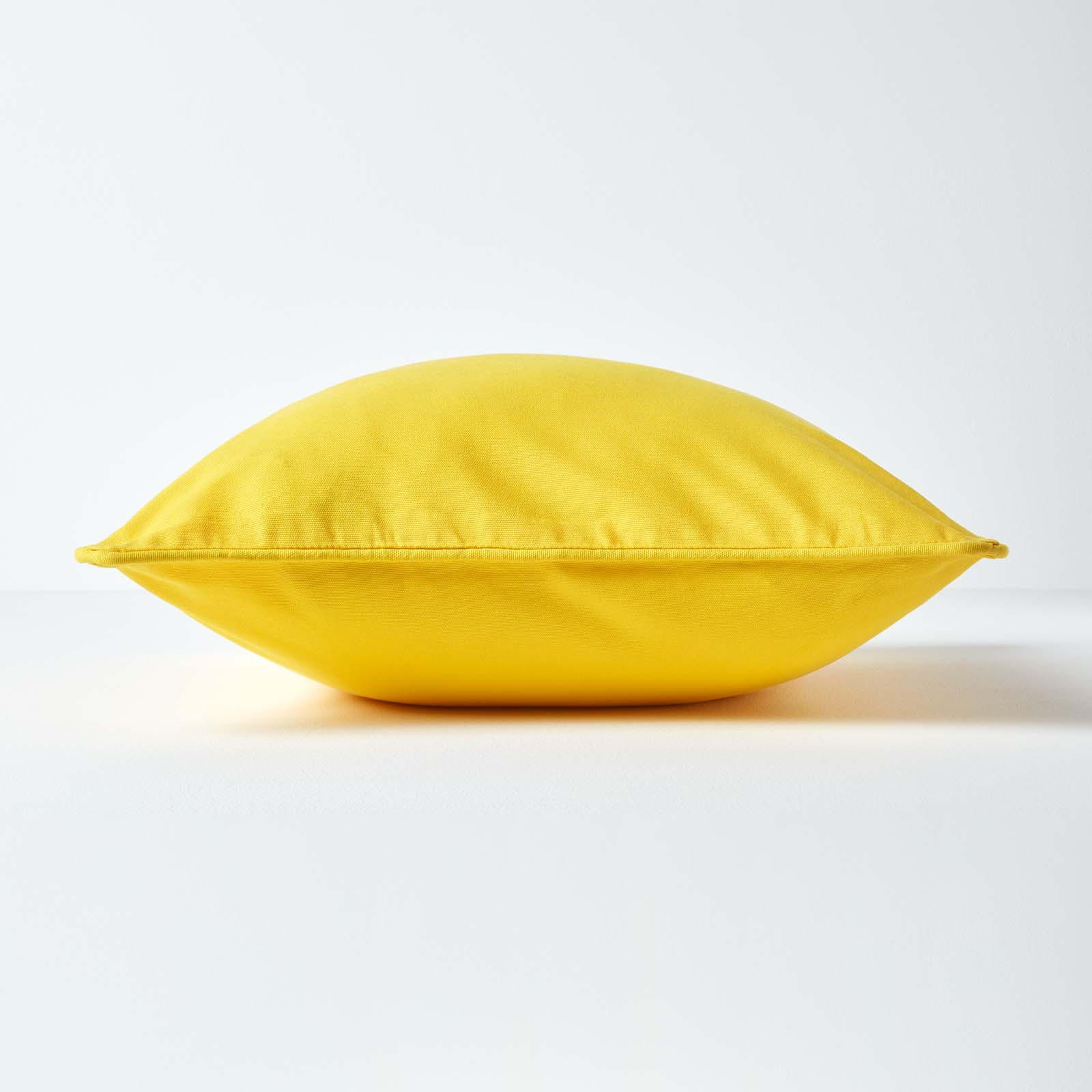 KISSENHÜLLE gelb 45/45 cm, 100% Baumwolle - Gelb, Textil (45/45cm) - Homescapes