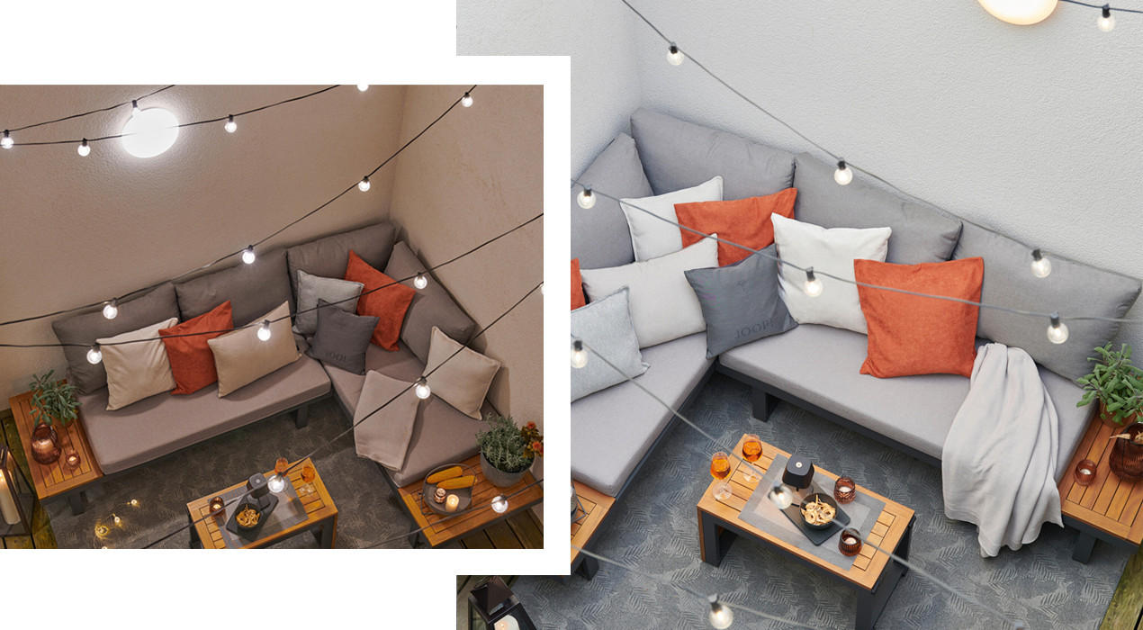Dachterrasse gestalten: Stimmungsvolle Beleuchtung