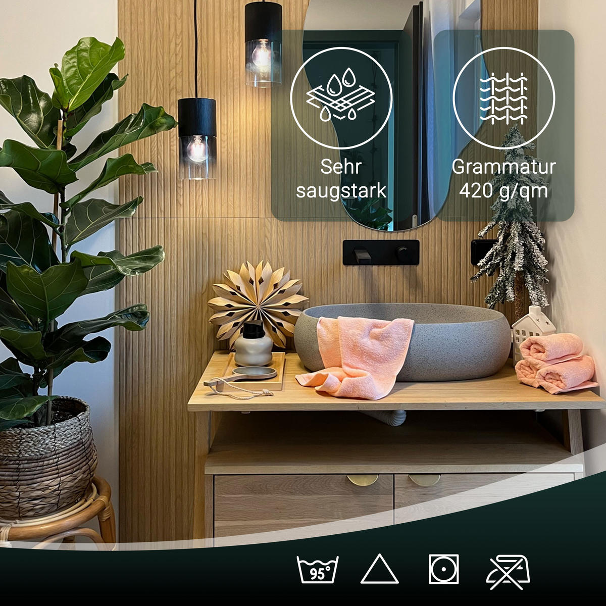 GÄSTETÜCHER, 10er-Set, 30x50 cm, 100% Baumwolle, Orange - Orange, Textil (30/50cm) - Zollner