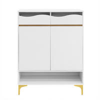 SCHUHSCHRANK Weiß 80/35/105 cm - Weiß, Holzwerkstoff (80/105/35cm) - PANGIVO