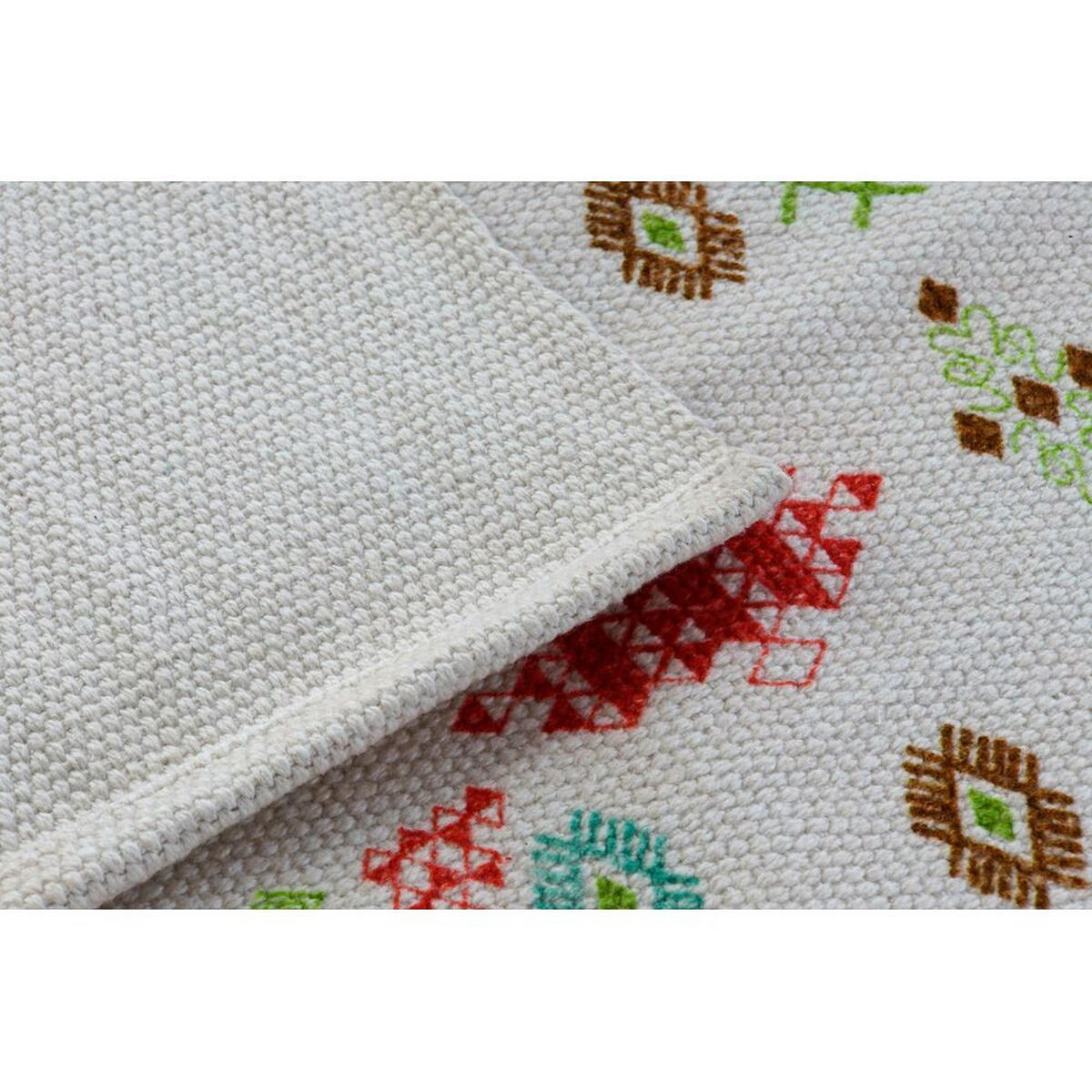 TEPPICH Weiß Ikat (160 x 230 x 0,4 cm) (2 Stück) - Weiß, Textil (160/230cm) - DKD Home Decor