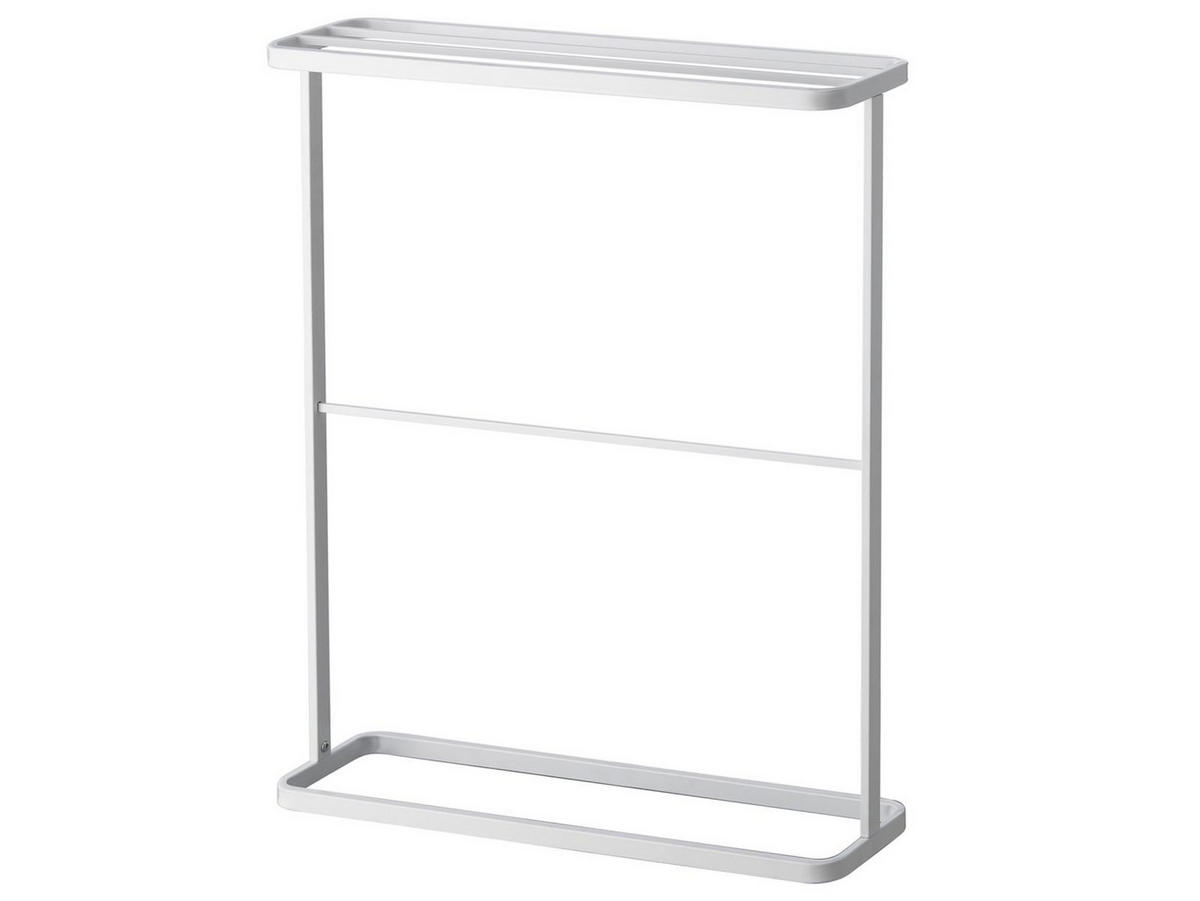 HANDTUCHSTÄNDER Tower weiß 65/75/15 cm - Weiß, Metall (15/75/65cm) - Yamazaki