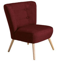 SESSEL Kassi Bezug Flachgewebe Buche natur / rot - Rot, Kunststoff (69/80/68cm) - 58aufmkessel