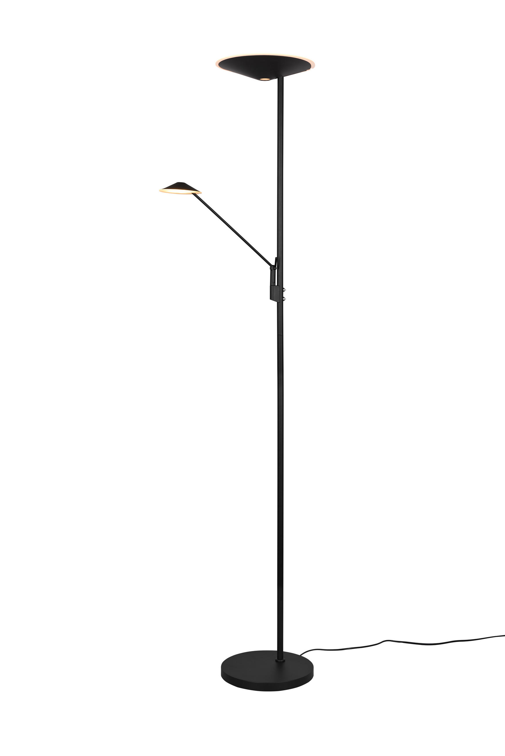 STEHLAMPE BRANTFORD - Schwarz - 0/0/180 cm - Schwarz, Metall (30/30/180cm) - Trio Leuchten