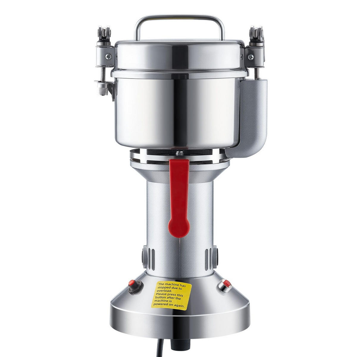 GETREIDEMUHLE Elektrische 750g Edelstahl 2000W - Silberfarben, Metall (20.01/41/20.01cm) - Rolipo