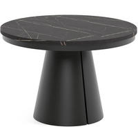 TISCH Schwarz ALMA Ausziehbar 120/196 cm - Schwarz, Holzwerkstoff (2/120/76cm) - Sepro Meble