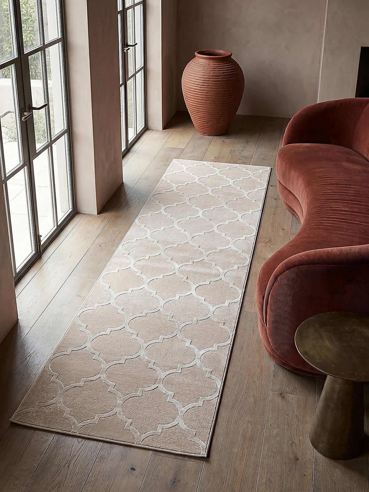 TEPPICHLÄUFER Orientalisch ERESMA Polyester Beige 80 x 150 cm - Beige, Textil (80/150cm) - KADIMA DESIGN