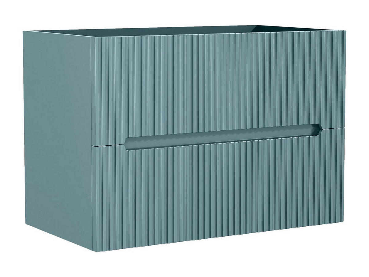 WASCHBECKENUNTERSCHRANK - 80 x 45.5 - holz - hellblau Pavani - Hellblau, Holz (80/55/45.5cm) - Vente-Unique