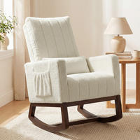 SCHAUKELSTUHL DE-17424 Creme - Creme, Holz (67/110/97cm) - ComfortXL