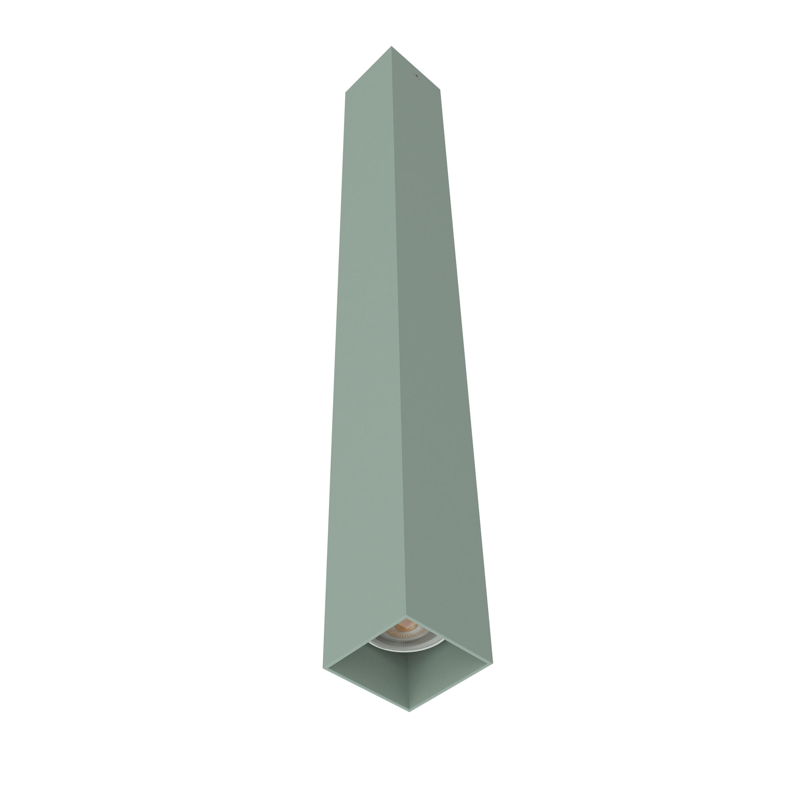 DECKENLEUCHTE Cube H60 - Grün, Metall (6/6/60cm) - Lumicom