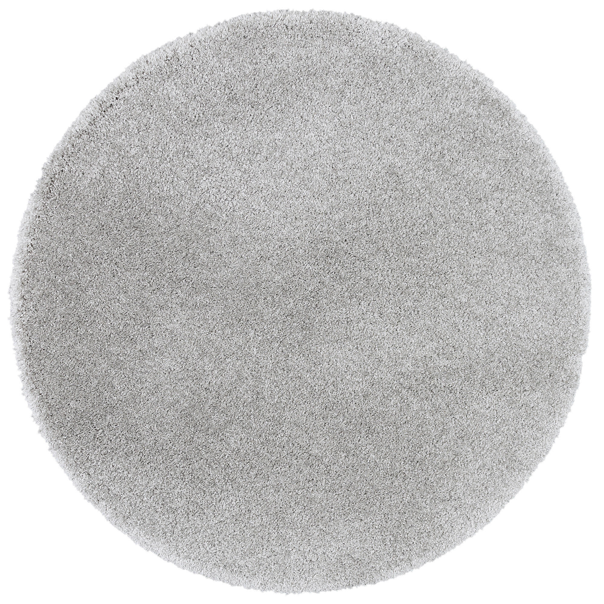 LUXUS HOCHFLOR SHAGGY TEPPICH DREAM RUND - Grau, Textil (200/200cm) - Snapstyle