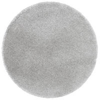 LUXUS HOCHFLOR SHAGGY TEPPICH DREAM RUND - Grau, Textil (200/200cm) - Snapstyle