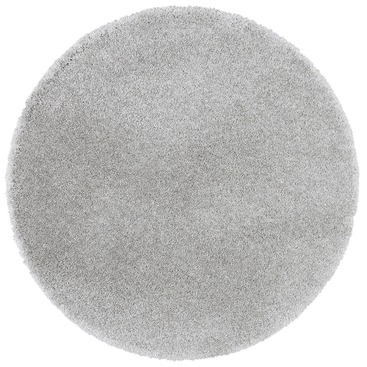 LUXUS HOCHFLOR SHAGGY TEPPICH DREAM RUND - Grau, Textil (200/200cm) - Snapstyle