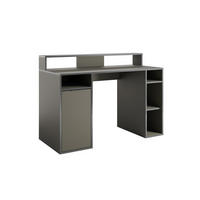 GAMINGTISCH KARO 125 cm breit in Graphit - Graphitfarben, Holzwerkstoff (55/125/89cm) - Deine Möbel 24
