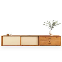 LOWBOARD SIMONA Eiche - Eichefarben, Holz (175/30/34cm) - IDIMEX