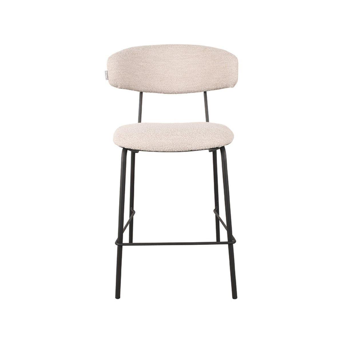 BARHOCKER Zack Weiß 53/57/95 cm 2er-Set - Weiß, Metall (57/95/53cm) - LABEL51