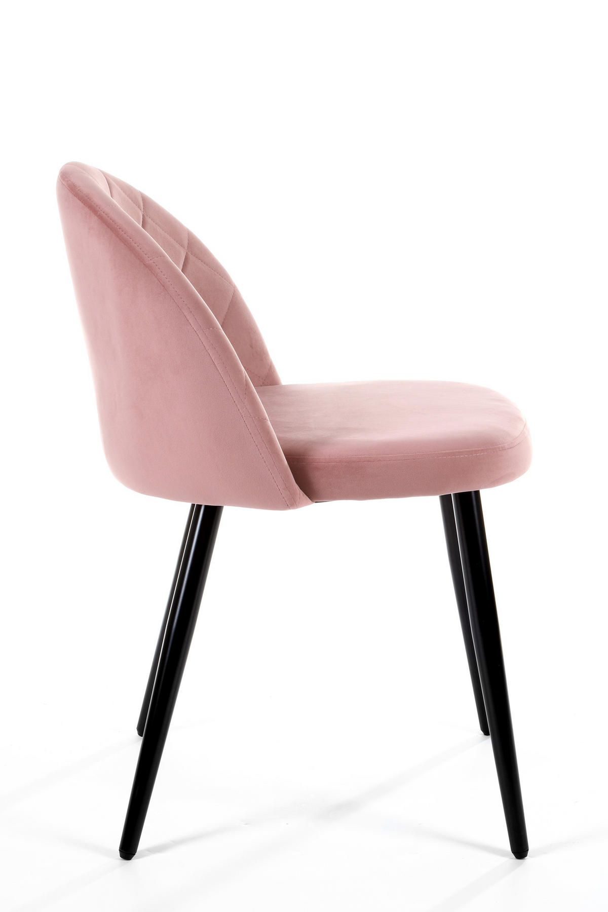 ČALÚNENÉ STOLIČKY, sada 4 ks, drevené nohy, ružová 50/77/54 - ružová, textil (54/76/57cm) - RAUMHIRSCH FURNITURE