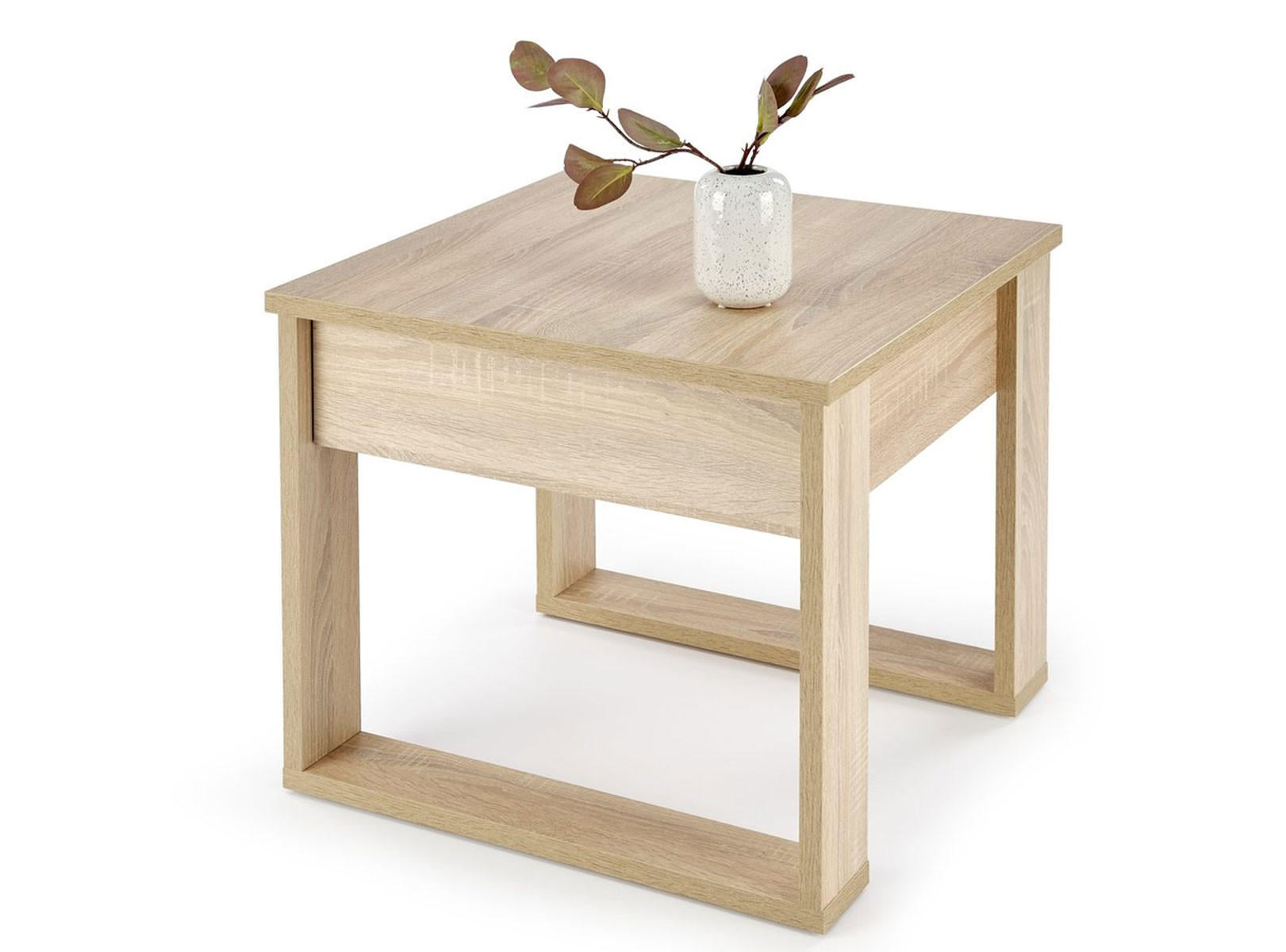 COUCHTISCH Nea Eiche Sonoma 60 / 60 / 52cm - Eichefarben, Holz/Holzwerkstoff (60/60/52cm) - Feldmann-Wohnen