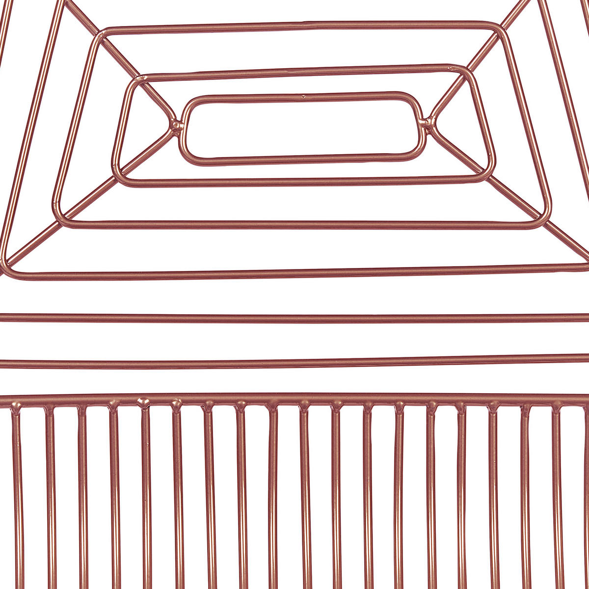 ESSZIMMERSTUHL 2er-Set Metall Roségold Beatty - Roségold, Textil/Metall (51/79/48cm) - Beliani