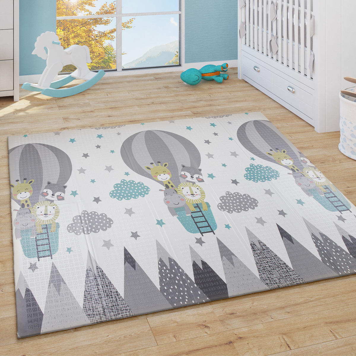 KINDERTEPPICH 180/200 cm Folding Mat 684 - Creme, Textil (180/200cm) - Paco Home
