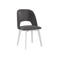 STUHL Monti 4, Holzfarbe: Weiß - Dunkelgrau/Weiß, Holz (48/83/54cm) - MIRJAN24