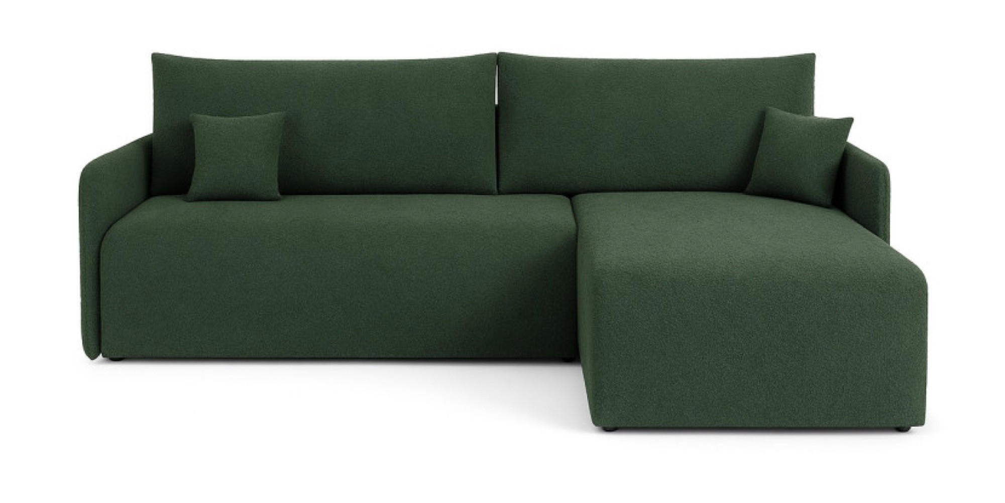 ECKSOFA Grün VALIA Mit Schlaffunktion Und Bettkasten - Grün, Textil (212/145cm) - Sepro Meble