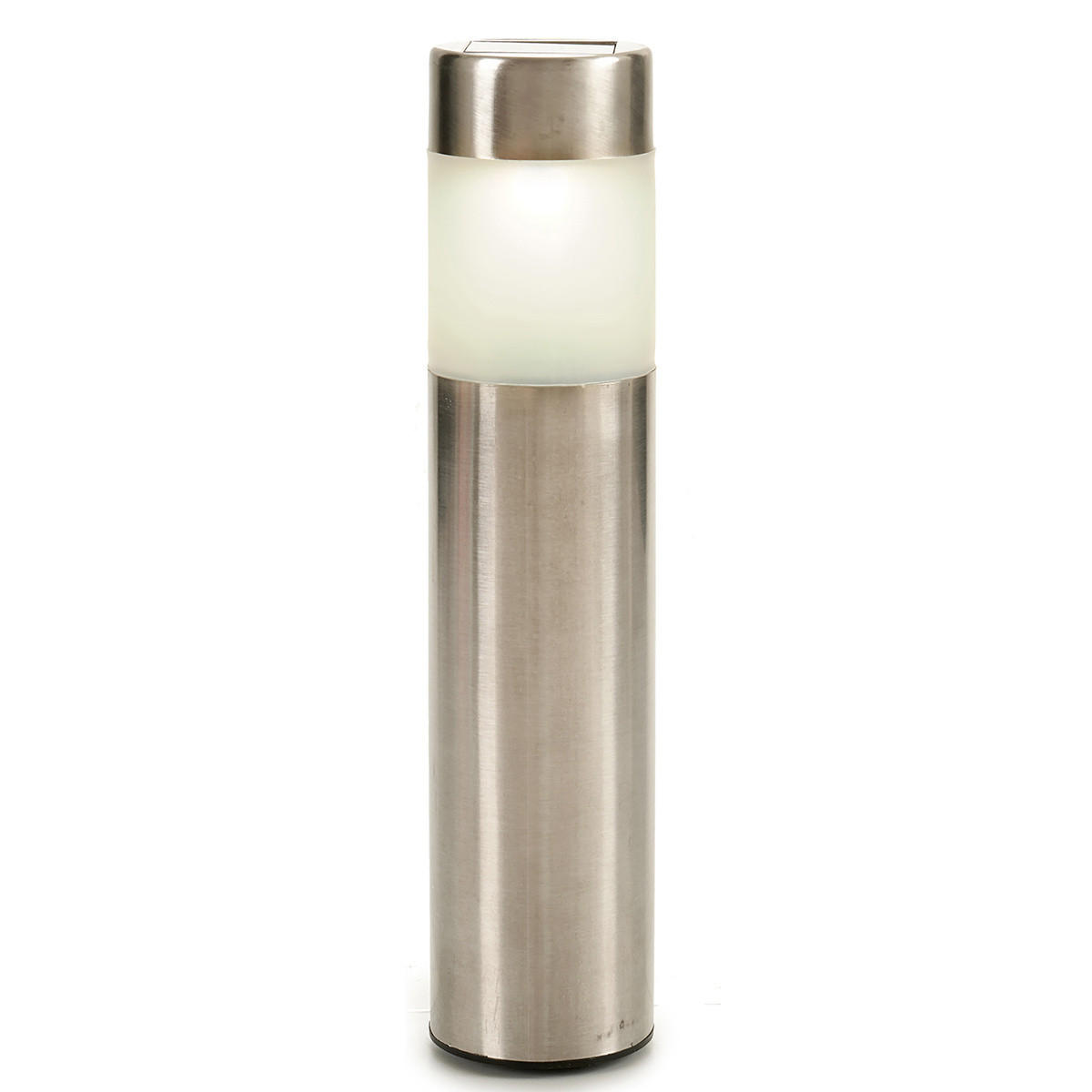GARTENLAMPE LED Solar 8h - Silberfarben, Kunststoff (6/6/27cm)