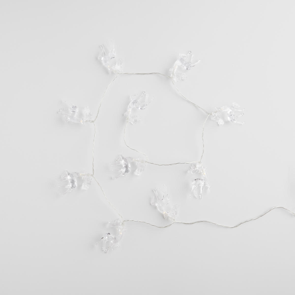 LICHTERKETTE Derione, Transparent, 135 cm, Dekorative Weihnachtsdeko - Transparent, Kunststoff (135cm) - home&you