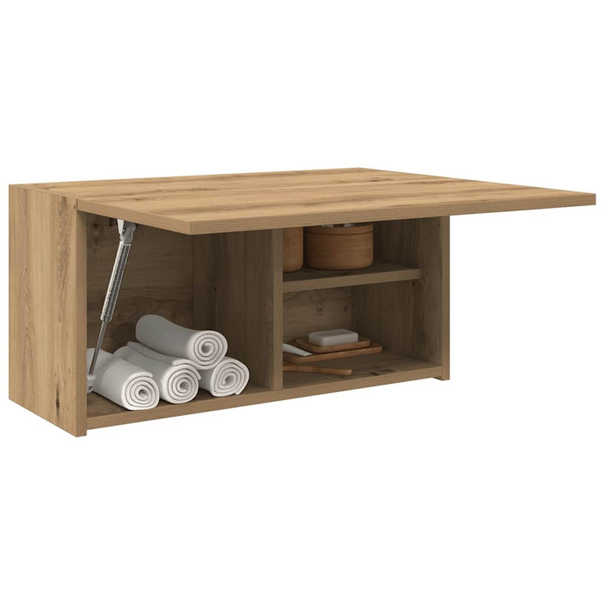 BAD-WANDSCHRANK Artisan-Eiche 60/25/30 Cm Holzwerkstoff - Braun, Holzwerkstoff (25/30/60cm) - vidaXL