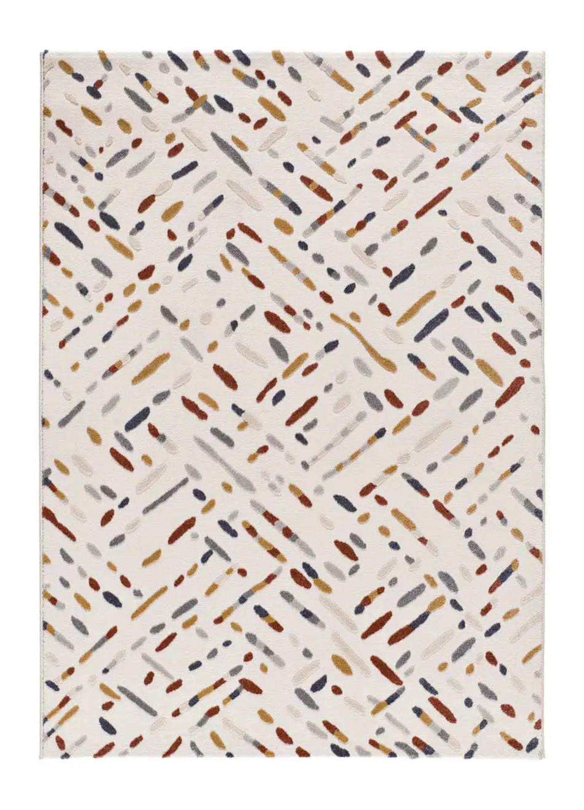 KURZFLORTEPPICH Creme / Mehrfarbig Amara 200/290 cm - Multicolor/Creme, Naturmaterialien/Textil (200/290cm) - Atticgo