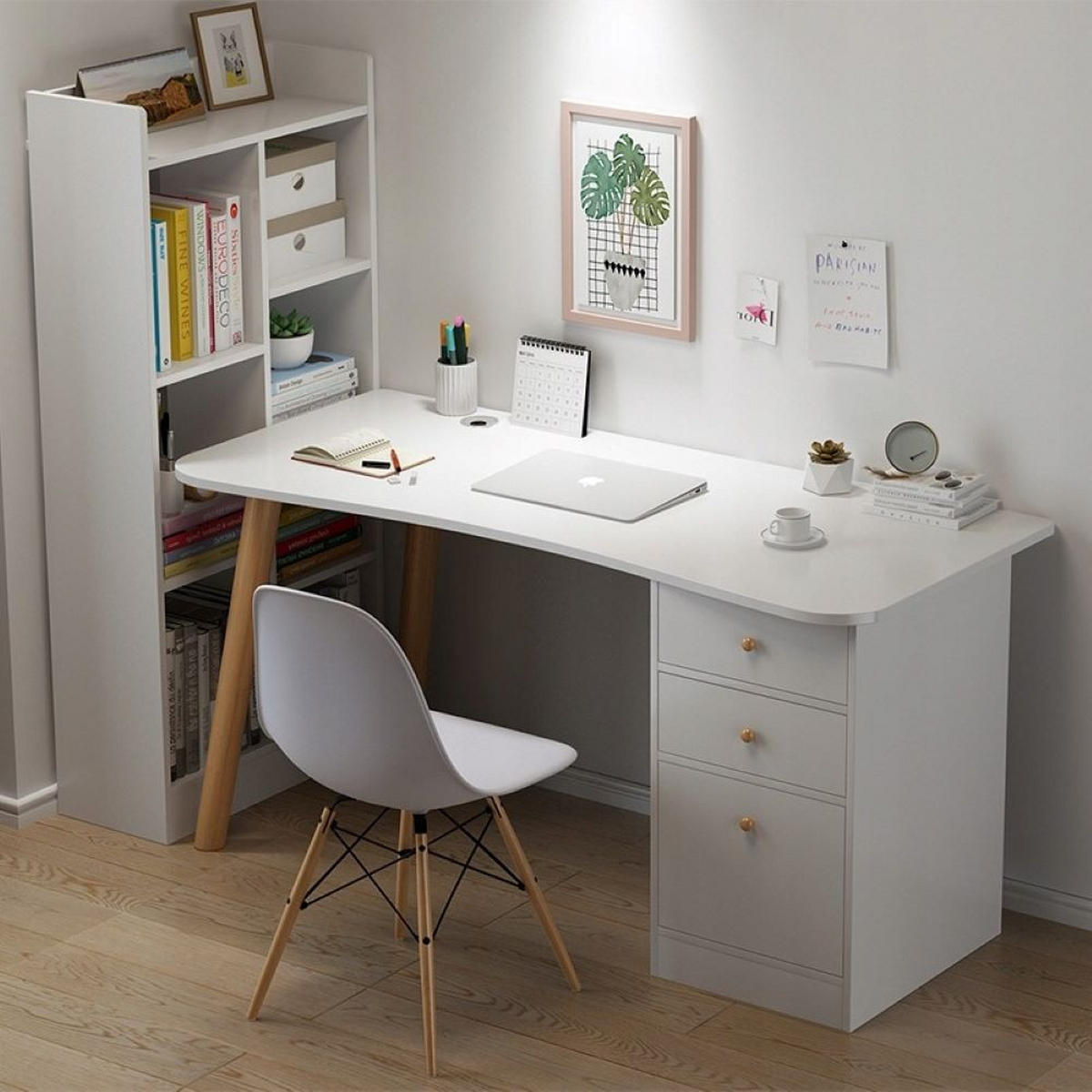 COMPUTERTISCH, weiß 100/50/73 cm - Weiß, Holzwerkstoff (50/100/73cm)