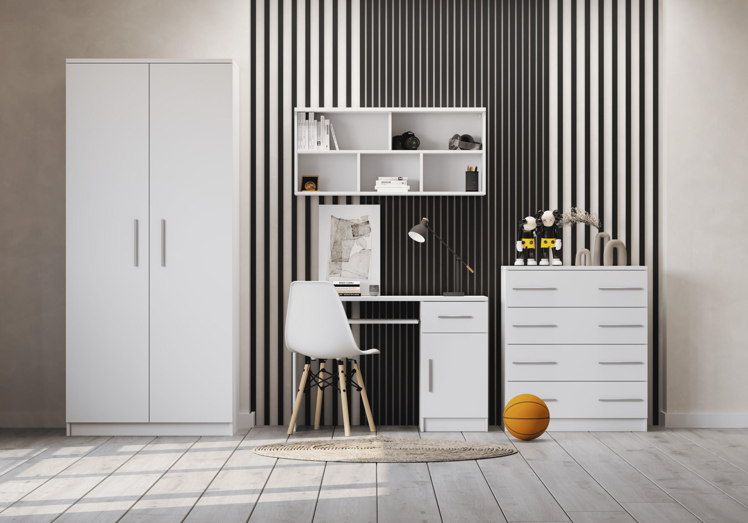 KOMMODE MARSALA 4S WEIß - Weiß, Holzwerkstoff (80/93/40cm) - Möblo