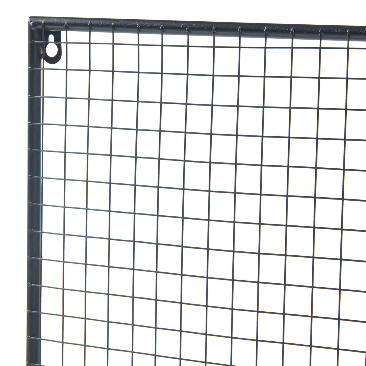 WANDGITTER Westre - Schwarz, Metall (60/70/11cm) - [en.casa]